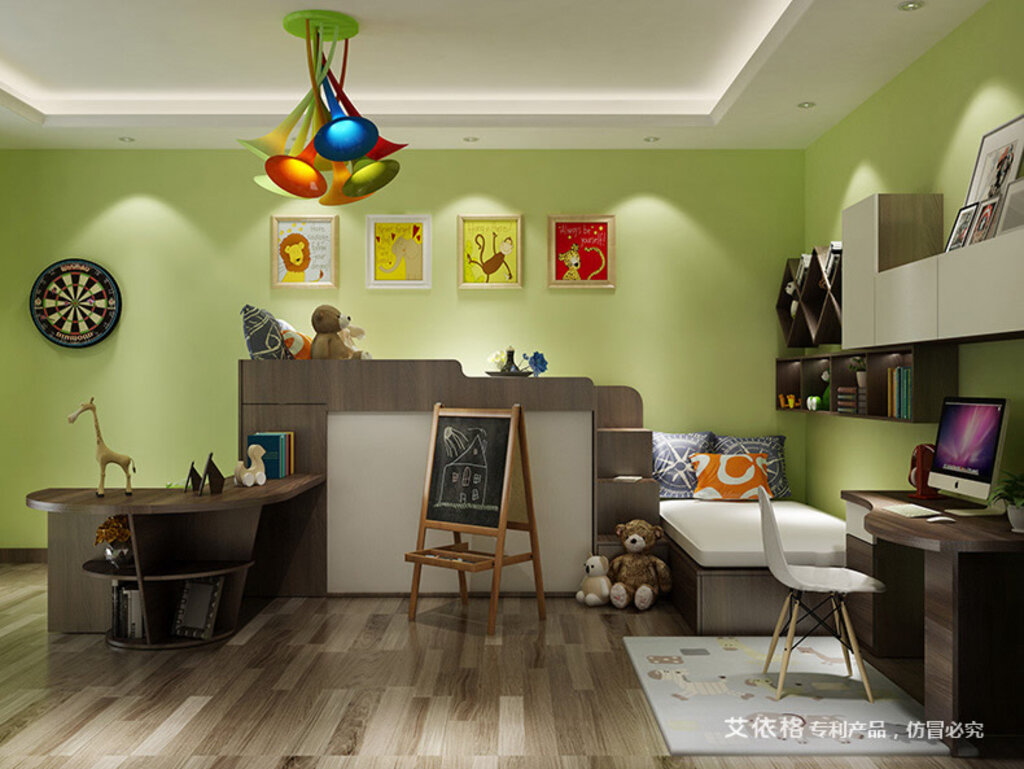 兒童房床頭掛畫與裝飾圖片欣賞 打造夢幻空間的設(shè)計指南