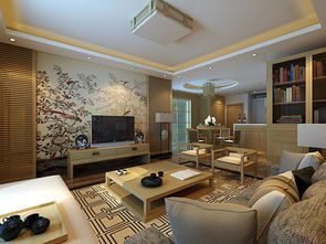 簡約風格客廳設計 沙發、彩繪墻與電視背景墻的完美融合